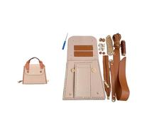 Kit Fai Da Te Per Realizzare Borse In Pelle Set di borse fatte a mano facili da cucire Kit fai-da-te artigianali in pelle cucite a Materiale cucito for borsa Accessori for per il Fai Da Te(Num1 Khaki)