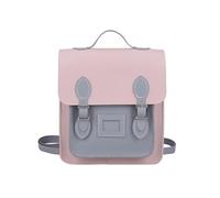 Kit Fai Da Te Per Realizzare Borse In Pelle Set di borse vintage fatte a mano Zaino da college Cuciture a Cucire Borsa tessuta in materiale fai-da-te grande in pelle PU Uso Quotidiano(Pink blue)