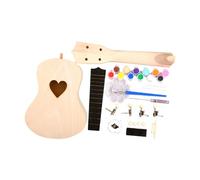 Kit fai da te per ukulele per bambini principianti 4 corde pittura legno costruire il proprio