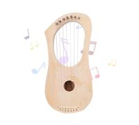 Kit Fai da te Strumento musicale, Lyre Arp 7 a 7 corde in legno Basswood con chiave di sintonia e borsa per gig, ideale per bambini e adulti principianti con passione per la musica