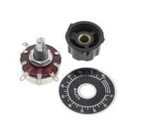 Kit fai da te WTH118 da 5 pezzi con manopola, potenziometro 2W 1A, 1K, 2,2K, 4,7K, 10K, 22K, 47K, 100K, 470K, 1M, MF-A03 + piastra di selezione(470 Ohm)