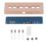 Kit fai te per orologio con tubo luminoso IN14, modulo in legno di faggio, assemblaggio lampade, interfaccia USB 5V per arremento casa