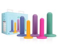 Kit falli in silicone con ventosa set 5 pezzi stimolatore vaginale dalla xs-xl