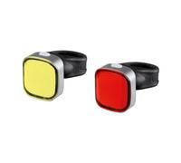 Kit fanale anteriore e posteriore Bici Square Led ricaricabili USB