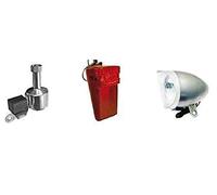 Kit Fanale Anteriore + Posteriore + Dinamo Ideale Bicicletta Olanda - R - Graziella - Vintage - Classic - retrò - City Bike - Uomo/Donna