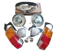 KIT FANALERIA COMPLETO FIAT 500EPOCA CON FANALINO LUCE TARGA IN PLASTICA