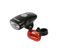 Lampa 93575 Kit Fari per Bici, Anteriore/Posteriore, Nero