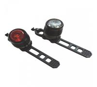 Kit Fanalini LED Bici Anteriore/Posteriore Ricaricabili USB - 0.5W Super Brillante