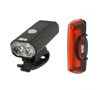 Kit fanalino anteriore + posteriore Adventure, anteriore da 400 lumen posteriore