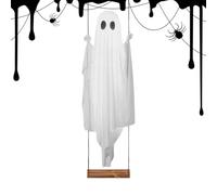 Kit Fantasma Illuminato - Fantasma Oscillante da Prato | Decorazione Halloween per Esterno Notte Porta Finestra Viale Giardino Casa Albero Party Stregato,Albero Porta Yard Festività