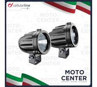 Coppia Faretti Supplementari Ledlight CellularLine Nero