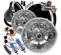 Kit Fari A Led Conversione Sealed Beam Halogen P700 7" Stile Lucas Mini Austin