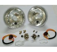 Kit Fari Alogeni 7 Pollici H4 Lucas 2 Pezzi Per Triumph Set Completo Lato Guida