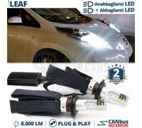 Kit fari FULL LED CANBUS PER Nissan Leaf ANABBA+ABBA H4 6500K 8000LM GHIACCIO