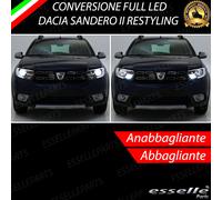 KIT FARI FULL LED DACIA SANDERO MK2 II ANABBAGLIANTI H7 + ABBAGLIANTI H7 CANBUS
