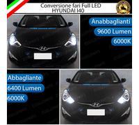 KIT FARI FULL LED HYUNDAI i40 ANABBAGLIANTI ABBAGLIANTI 6000K CANBUS NO ERROR
