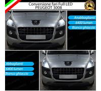 KIT FARI FULL LED PEUGEOT 3008 MPV ANABBAGLIANTI ABBAGLIANTI 6000K CANBUS