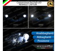 KIT FARI FULL LED RENAULT CAPTUR ANABBAGLIANTI ABBAGLIANTI E LUCI POSIZIONE