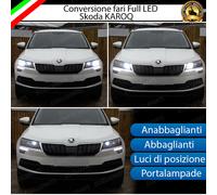KIT FARI FULL LED SKODA KAROQ ANABBAGLIANTI ABBAGLIANTI POSIZIONE CANBUS 6000K