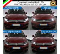 KIT FARI LED VW TIGUAN 5N 2012+ ANABBAGLIANTI / ABBAGLIANTI / DIURNE / POSIZIONE