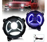 Kit fari sinistro + destro LED per JEEP WRANGLER JL 2018-2023 9'' VLAND