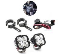 Kit Fari supplementari led profondità 70w cablaggio sb72 pulsante staffe 38-60mm
