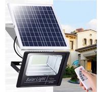 KIT FARO LED PANNELLO SOLARE FARETTO CREPUSCOLARE 60 W LUCE BIANCA TELECOMANDO