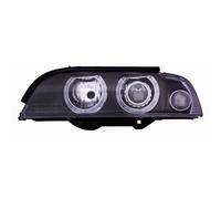 Coppia fari anteriori TUNING XENON Serie5 E39 2000-2003 neri D2S+H7 ANGEL EYES