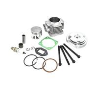 Kit fasce elastiche for testata cilindro CNC adatto for parti di moto Dirt Pit Bike da 44 mm, 47 CC e 49 CC Pezzi di ricambio(Silver Head)
