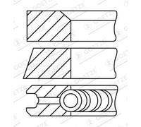 Kit fasce elastiche GOETZE 08-452900-00 per TRANSIT V363 Autobus 2 2016-2024