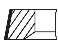 Kit fasce elastiche MAHLE 011 RS 10107 0N0 per OPEL ASTRA J (P10) 1.6 2014-2015