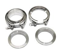 Kit Fascette A V Universali In Acciaio Inox Per Tubi Di Scarico Turbo Per Auto(4 inch 102mm)