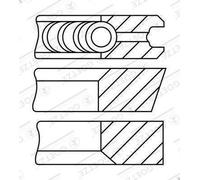 Kit fascia elastica GOETZE 08-123407-40 per DACIA LOGAN (LS_) 1.5 2007-2011