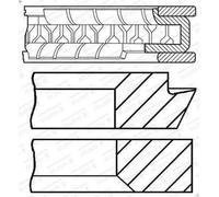 Kit fascia elastica GOETZE 08-424800-10 per HYUNDAI CRETA 1.6 2016-2021
