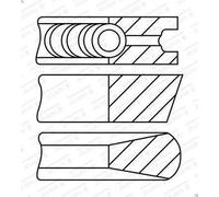 Kit fascia elastica GOETZE 08-431900-10 per KIA CEE'D SW (ED) 2 2007-2012