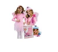 Kit fatina con ali,corona e bacchetta colori assortiti