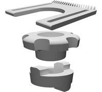 Kit Featherboard e Dado Blocco per Tavola Fresatrice Bosch RA1181 Distanziale
