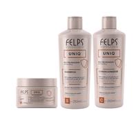 Kit Felps Uniq Shampoo 250ml, Balsamo 250ml e Maschera 300g - 3x1