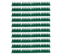 Kit Fence Spike Anti Spike in Plastica Verde 10 Set | Strips per Recinzioni e Tetti, Barriera Anti-climbing Umana, per Gabbiani e Pipistrelli