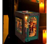 Kit fermalibri in miniatura fai da te Puzzle decorativo in legno per adulti