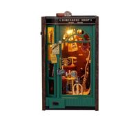 Kit fermalibri in miniatura fai da te, puzzle decorativo in legno per adulti e bambini