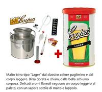 KIT FERMENTAZIONE ACCIAIO INOX BASE CON/SENZA MALTO A SCELTA FUSTO 30 LITRI
