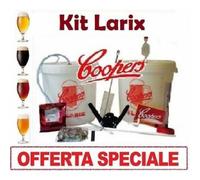 KIT FERMENTAZIONE BIRRA LUSSO SENZA MALTO COOPERS CON 12 ACCESSORI COMPLETO.