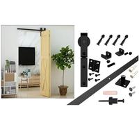 Kit ferramenta for porta scorrevole da 5/6/6,6 piedi, for porta pieghevole, for accessori for porta da fienile, for rulli, for armadio(5FT)