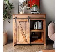 Kit ferramenta for porta scorrevole da fienile da 3-4 piedi, di binari for armadietti, gancio a rulli di base in acciaio al carbonio, facile da installare(4FT(122CM))