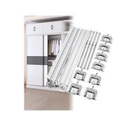 Kit ferramenta for porte scorrevoli, guide for armadio for pannelli di porte in legno da 16-20 mm, set di binari superiori e inferiori for armadi guardaroba(L200cm/78.74in)