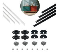 Kit Ferramenta JUNIOR-1 per Armadi Scorrevoli Max H 120cm con Binari e Carrelli