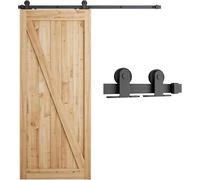 Kit ferramenta per porta scorrevole, Kit ferramenta for porta scorrevole da fienile robusta con montaggio superiore 6 piedi - e silenziosa Semplice facile installare Scorrevole e silenziosa