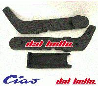 KIT FIANCHETTI BANDINE A VARIATORE + PEDANA NERA NERO PIAGGIO CIAO FL PX