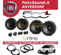 Kit Fiat 500L Infinity Alpha + Supporti Altoparlanti Anteriori e Posteriori